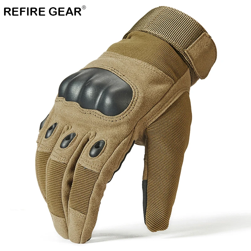 Перчатки ReFire Gear мужские военные охотничьи митенки с твердыми костяшками уличные