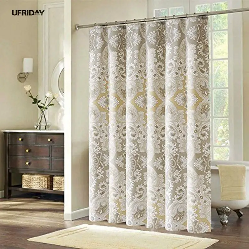 Bathroom Partition metal floor mounted overhead braced in corner three Ufriday Retro Roman Style Floral Pattern Shower Curtain Waterproof Mildew Fabric Bathroom Partition Polyester Shower Curtains Bathroom Partition ironwood manufacturing plastic laminate toilet partition with molding Ufriday Retro Roman Style Floral Pattern Shower Curtain Waterproof Mildew Fabric Bathroom Partition Polyester Shower Curtains