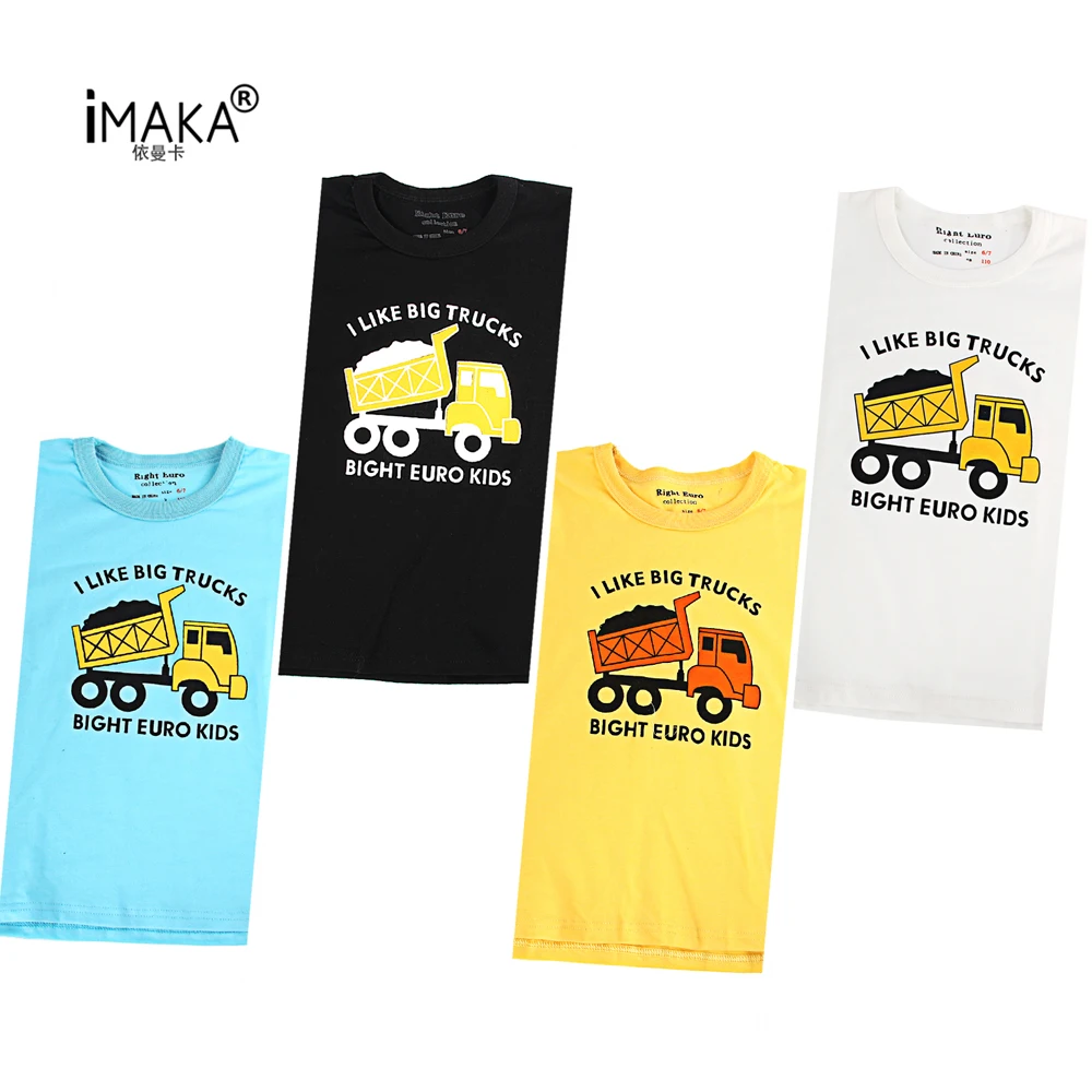 2017 Cotton Boys Girls T-shirts Short Sleeve Kids T-Shirt Tees Children Tops Cute Cartoon Car Boy Sportswear Shirt Clothes Clearance (2)