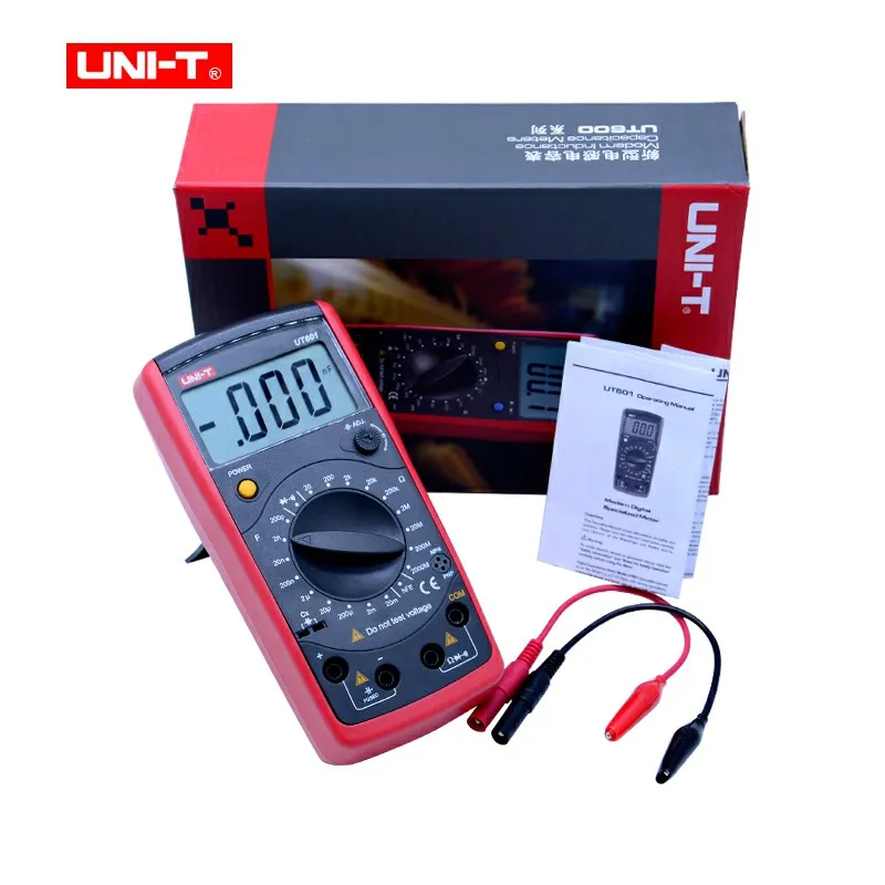 

UNI-T UT601 Modern Professional Capacitance Meters Ohmmeters Capacitor Resistor w/Diode & Continuity Buzzer