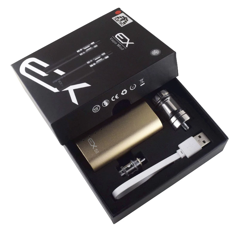 Hot-EX50-Electronic-Cigarettes-Box-Mod-kit-2000mah-e-cigarettes-rechargable-Battery-50w-Vape-pen-2ml (2)