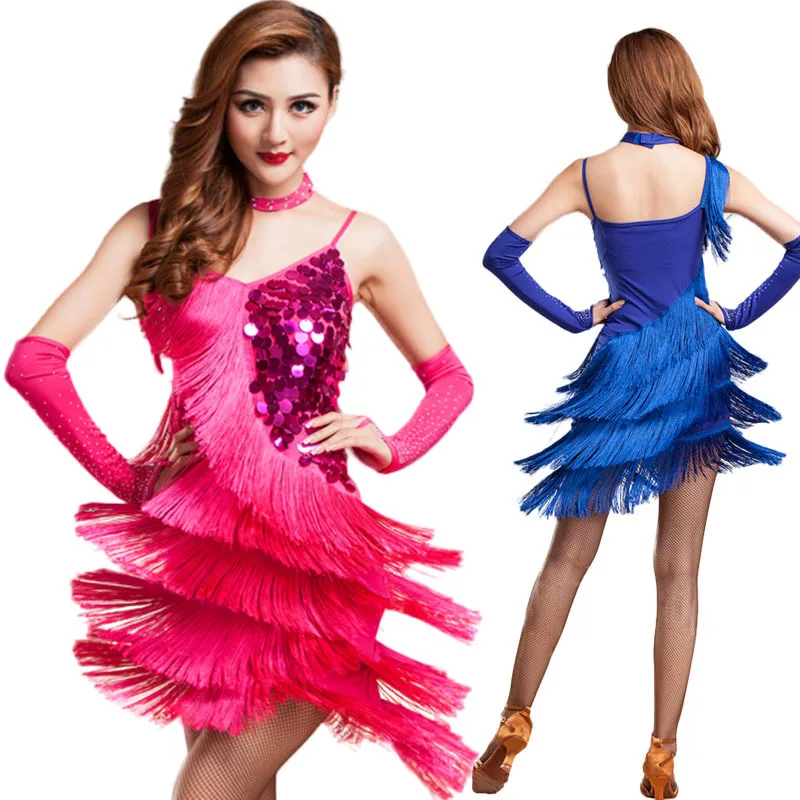 2016 Hot Selling Brand New Cheap Latin Dance Fringe Costumes for Women