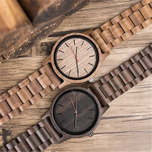 DODO олень ультра-тонкий натуральный все черное дерево часы Простой дизайн Топ бренд простые мужские часы японский движение Мужчины t для подарка C10