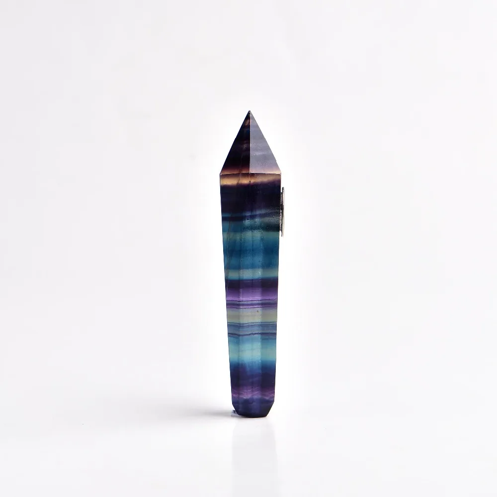 Прямая Натуральная красочная флюоритовая, Хрустальная курительная трубка+ фильтр кварцевый камень исцеляющая палочка
