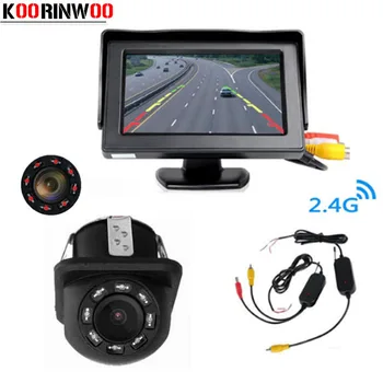 

Koorinwoo Wireless Adopter Car Monitor Video System Car Rear View Camera Reversing Display Backup blind Safe Parking Assistance