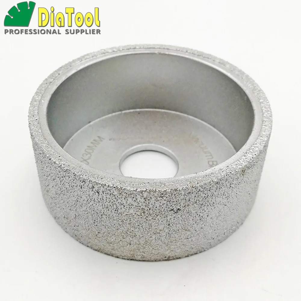 Diatool Dia75mmX30mm ручной шлифовальный круг вакуумной пайки алмаз плоские шлифовальные профиль колеса, колеса для камень, искусственный камень