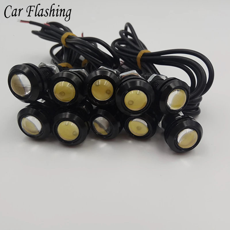 

10PCS 12V LED 18mm Eagle Eye Light High Power lamp Daytime Running Light parking lights Auto Fog bulb Backup DRL car styling