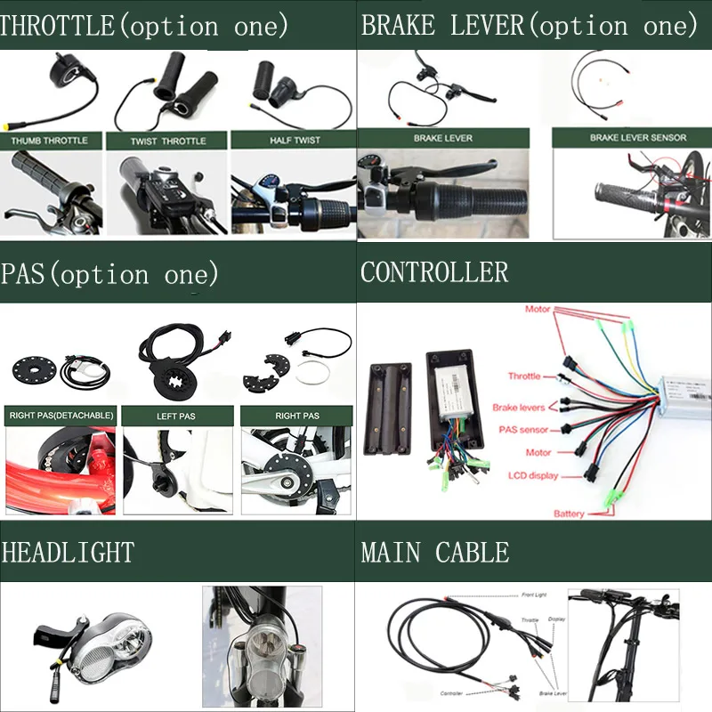 Bafang eBIKE Conversion Kit 20-28 inch 700C Electric Bicycle Conversion Kit 48V 500W Front Hub Motor Wheel Ebike Accessories