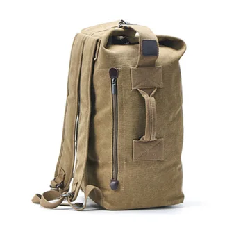 

2019 NEW Stylish Large capacity Man travel bag mountaineering backpack men bags canvas bucket shoulder bag Male Canvas Backpacks