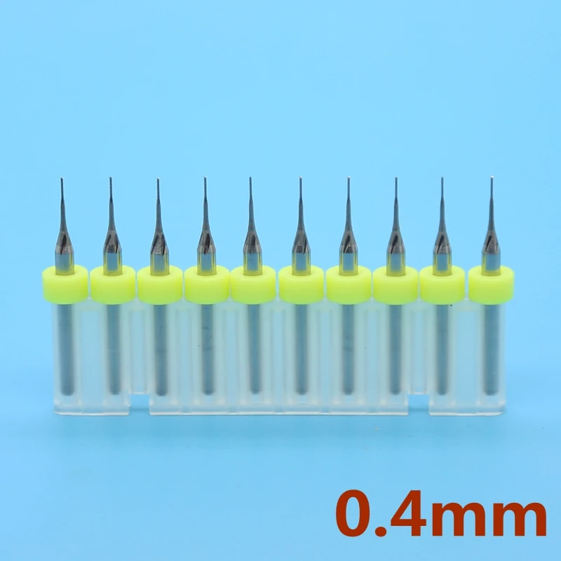 

10PCS Carbide Tool 0.4mm PCB Corn Milling Cutter CNC Router Wood/Metal Engraving Machine Accessories Strawberry Cutting Tool