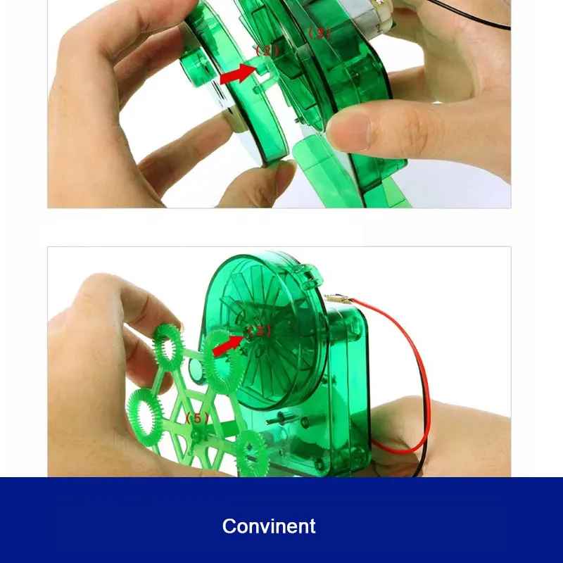 Мыльные пузырьки машина сборные комплекты DIY физические маленькие изобретения детские технологии Обучающие игрушки подарок на день рождения