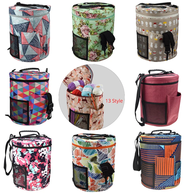 

Looen Crochet Bag Empty Storage Bag Yarn Organizer For All Crochet Sewing Accessories Knitting Bag For DIY Needle Arts Craft