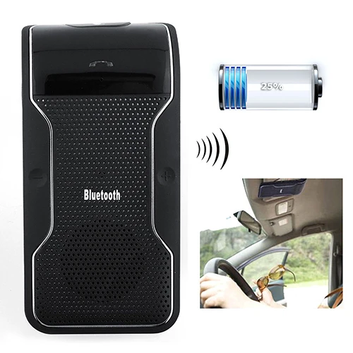 

New Arrival Wireless Bluetooth Handsfree Car Kit Speakerphone Sun Visor Clip for iPhone
