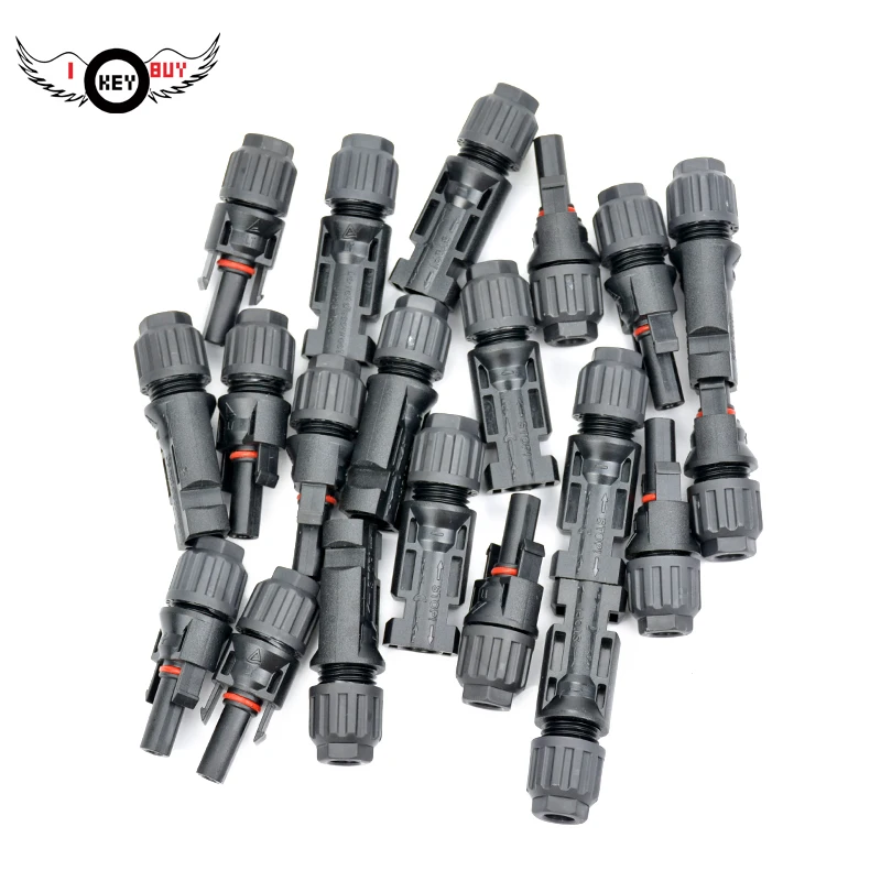

I Key Buy 10 pairs MC4 Solar Panel Connector Male & Female Plugs MC4 Connector PV modules Photovoltaic Solar System Connector