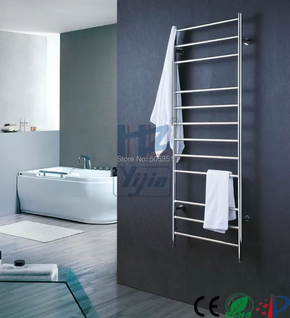 Wall Mounted Towel Warmer Stainless Steel Electric Rack Wall Mounted Towel Warmer Stainless Steel Electric Rack Heated Rail Bathroom