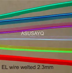 2.3 мм Бесплатная доставка sewable welt EL провода светящийся мерцающий провода 20 м гибкий неон рантом кабель с 12 инвертор/драйвера для автомобиля