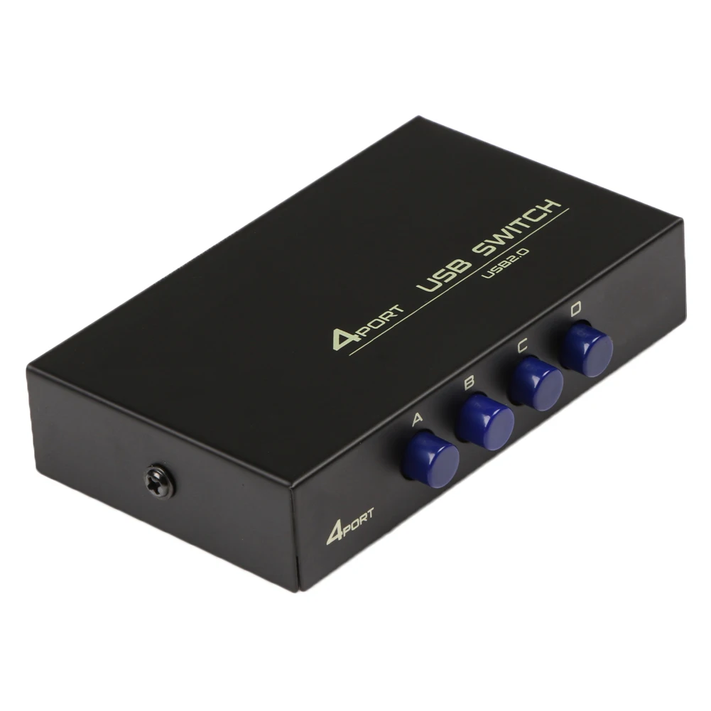 USB 2.0 4 Ports Share Switch Switcher Selector Box Hub