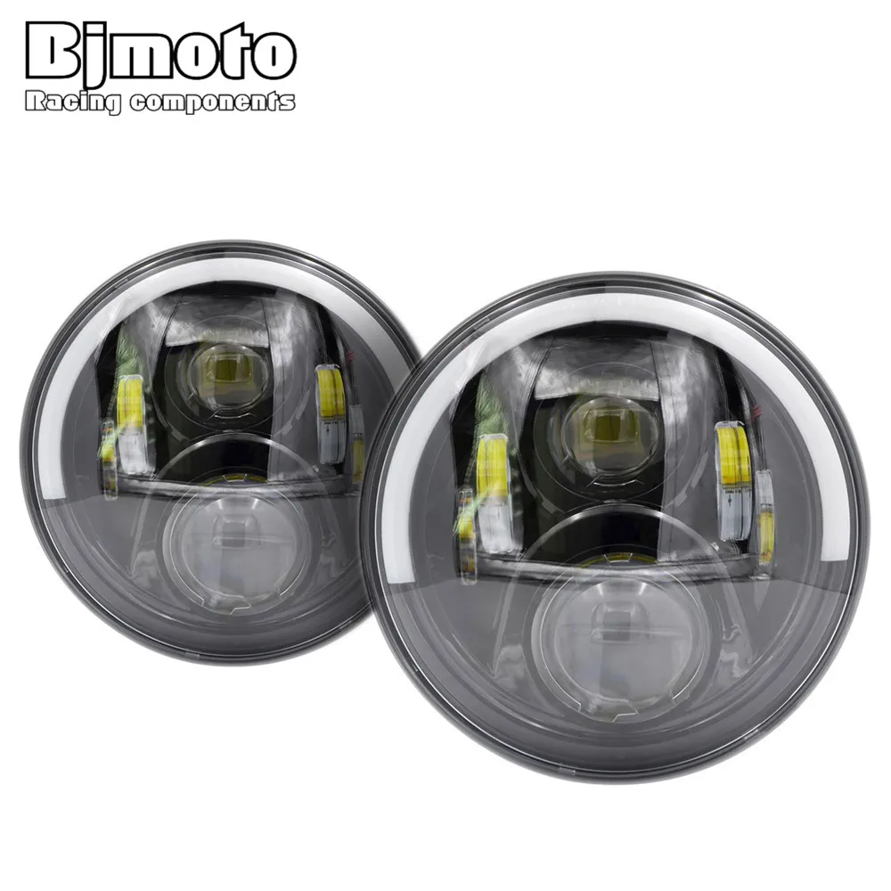 

BJMOTO 2pcs/set 7" Inch 60W LED Headlight 6200LM Head Light Lamps High/Low Beam Headlamps For Jeep Wrangler TJ JK