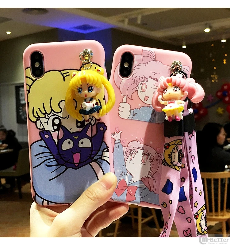 Для Samsung S10 plus чехол с принтом &quotСейлор Мун&quot S8/9 + милый мультяшный Чехол Galaxy Note 8/9