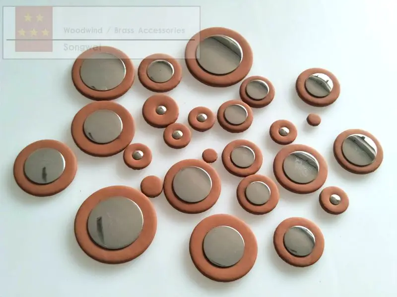 

Eb Alto Saxophone pads SAX Replacement Woodwind Brown Leather Pads parts