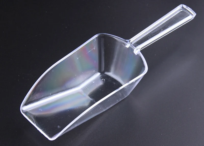 Transparent ice scoop