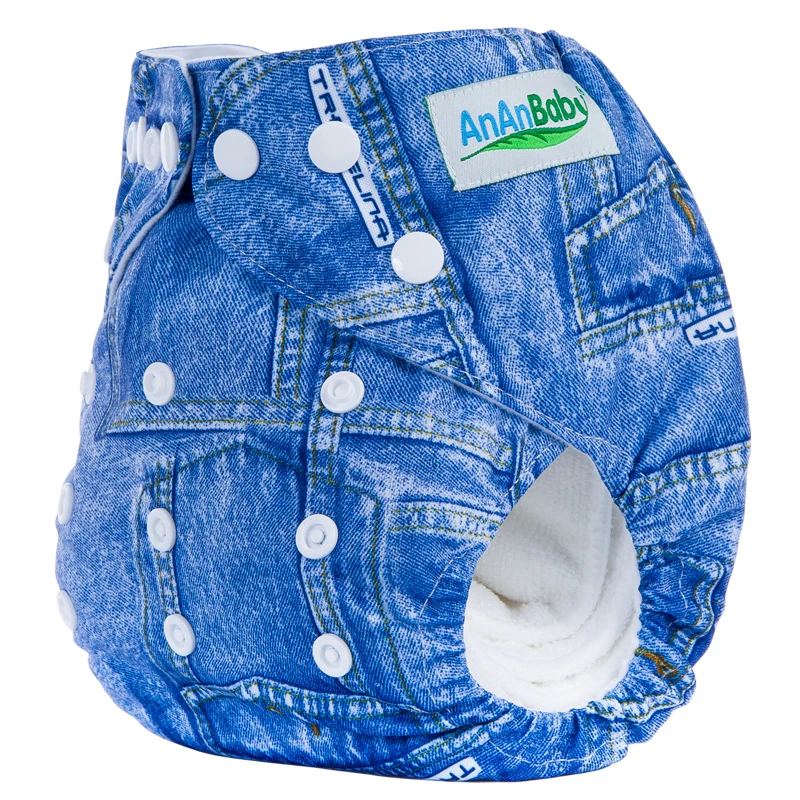 Ananbaby Printed Baby Diapers Washable Pocket Diaper Covers Newborn