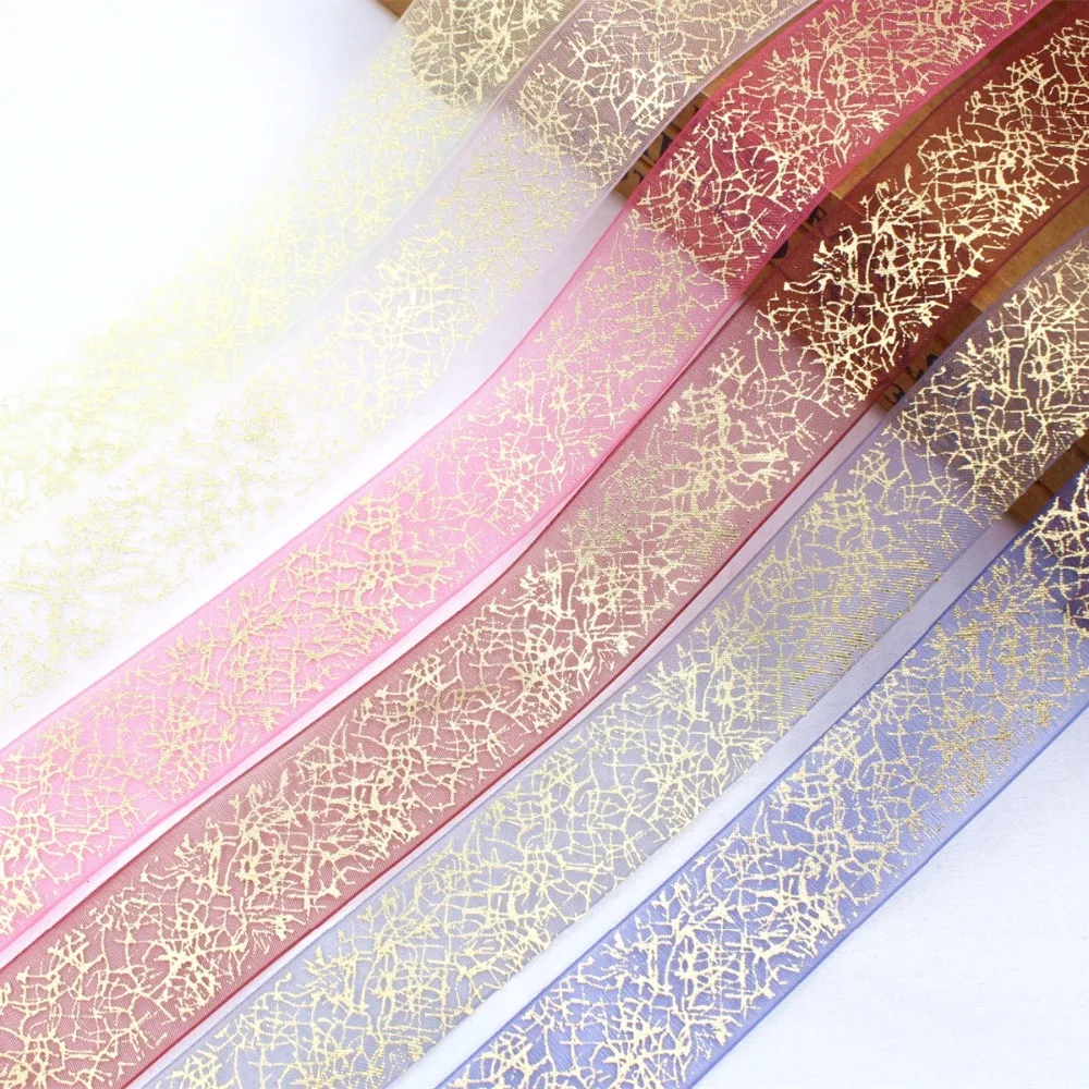 

16812X78 , 25MM hot Organza ribbon , DIY handmadeHair accessories Material wedding gift wrap , free shipping