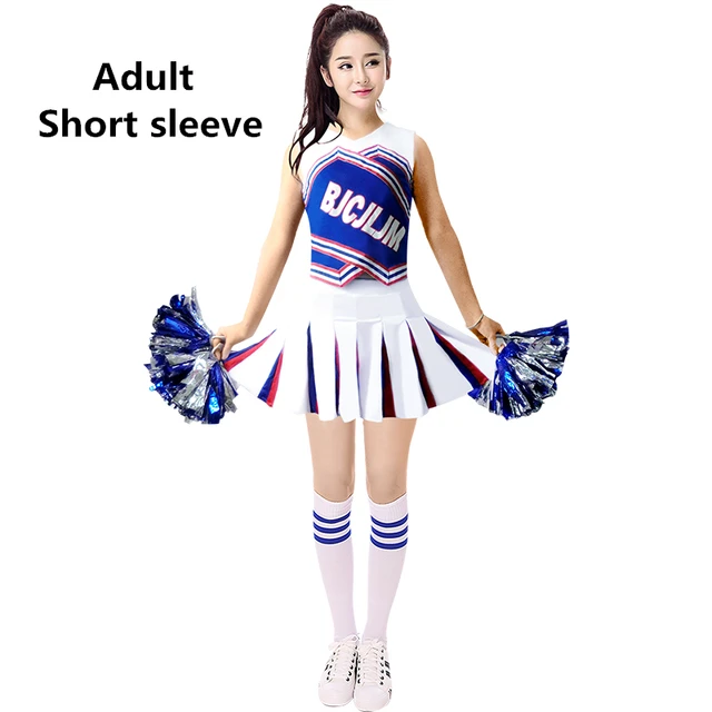 New Cheerleading Dance Cheerleaders Costume Adult Long&Short Sleeve ...