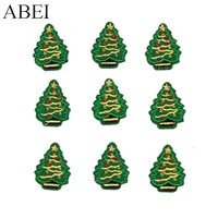 Buy 10pcs/lot Embroidered Mini Christmas Xmas Tree Patches Iron On Appliqued Clothing Stickers Handmade Patchwork For Hats Shoes Online