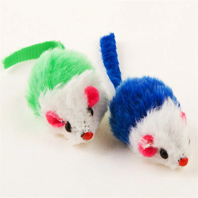 

5Pcs/Set Rabbit Fur False Mouse Pet Cat Toy Mini Funny Playing Toys For Kitten
