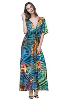 

Women Summer Dress Elegant Short Sleeve Maxi Dresses