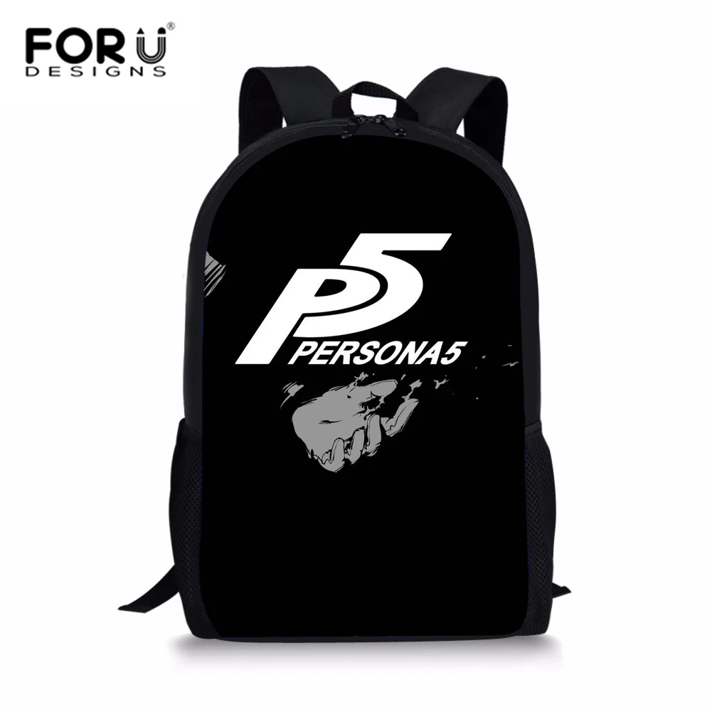 FORUDESIGNS اليابانية المدرسة حقيبة الحقائب لعبة بيرسونا 5 المدرسية للأولاد فتاة الأطفال على ظهره الكتب الأسود الكتف Daypack حقيبة FORUDESIGNS اليابانية المدرسة حقيبة الحقائب لعبة بيرسونا 5 المدرسية للأولاد فتاة الأطفال على ظهره الكتب الأسود الكتف Daypack حقيبة