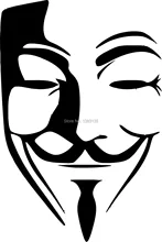 Anonymous Mask Vector Image car window sticker vinyl decal funny JDM and all the smooth surface