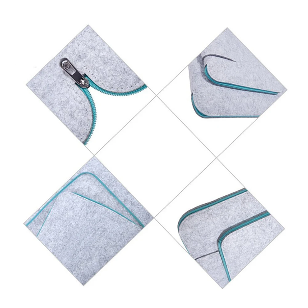 Grey Simple Style Felt Laptop Bag Notebook Case Briefcase Handlebag for Macbook Air Pro Tablet Grey Simple Style Felt Laptop Bag Notebook Case Briefcase Handlebag for Macbook Air Pro Tablet