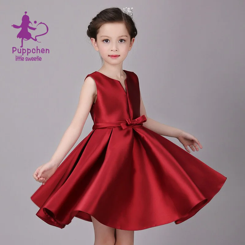 Buy Cheap Puppchen red wedding dress baby girls clothes carnival costumes children clothing princess sequins dresses for girls kids