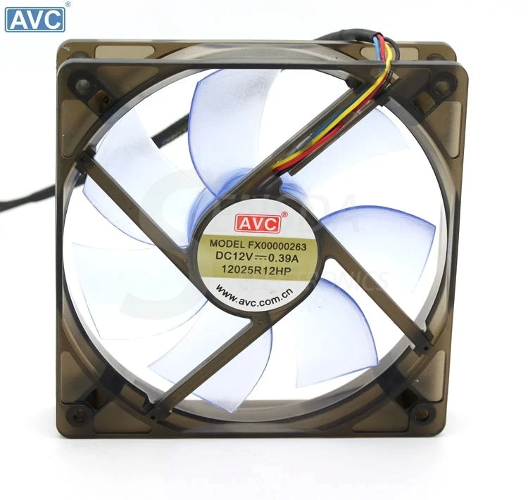 

For AVC pwm cooling fan 120mm 12025 FX00000263 12025R12HP 12cm 12V 0.39A 4p Computer Case cpu cooler Fans