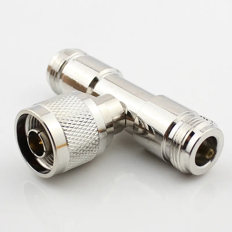 

N Male To F Female Connector Triple T Shaped RF Antenna Adapter 3-Way Splitter RF Connector For 3g 4g yagi log antenna