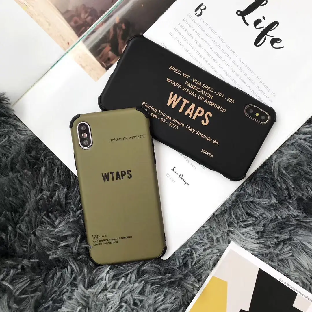 

Luxtury Tide Brand All-inclusive Corner IMD Case For iPhone X Xs Max Xr 8 7 6 6s Plus Double Hardening Phone Cover Coque