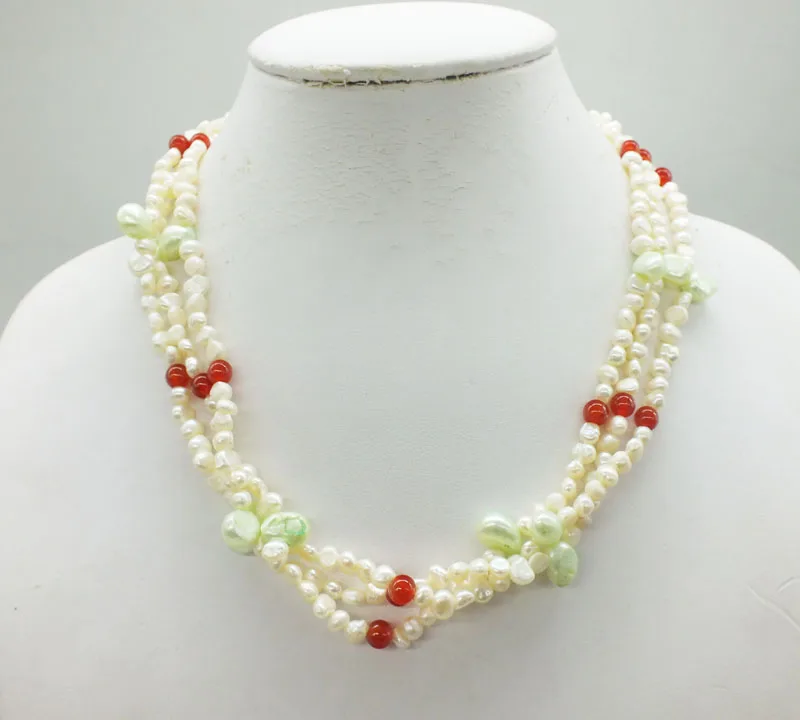 

2019-2-19-1305# 4MM Pearl Necklace 18"