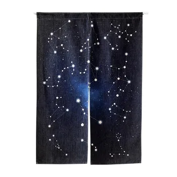 

Starry Cloth Cotton Door Hanging Decor Sheer Blackout Curtains Universe Study For Living Room Kitchen Door Home textile