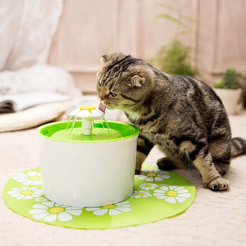 Electric Pet Drinking Cat Fountain 1.6L Automatic Dog Cats Water Feeder Dog Drinker Bowl Pet Water Dispenser Pet Fountain (2)