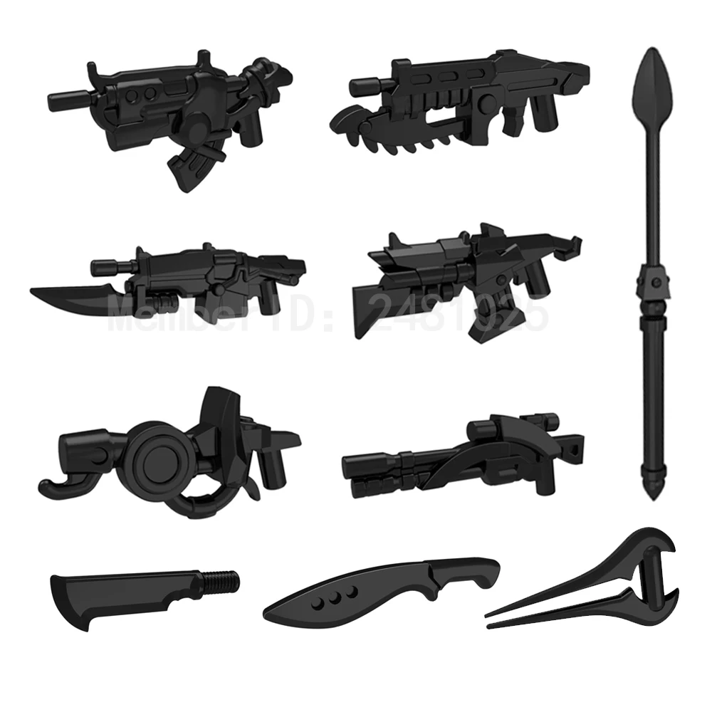 10pcs/set Science Fiction Star Wars Weapon DIY Building Blocks Sets Model Bricks Toys for Children Compatible with Legoe 10pcs/set Science Fiction Star Wars Weapon DIY Building Blocks Sets Model Bricks Toys for Children Compatible with Legoe