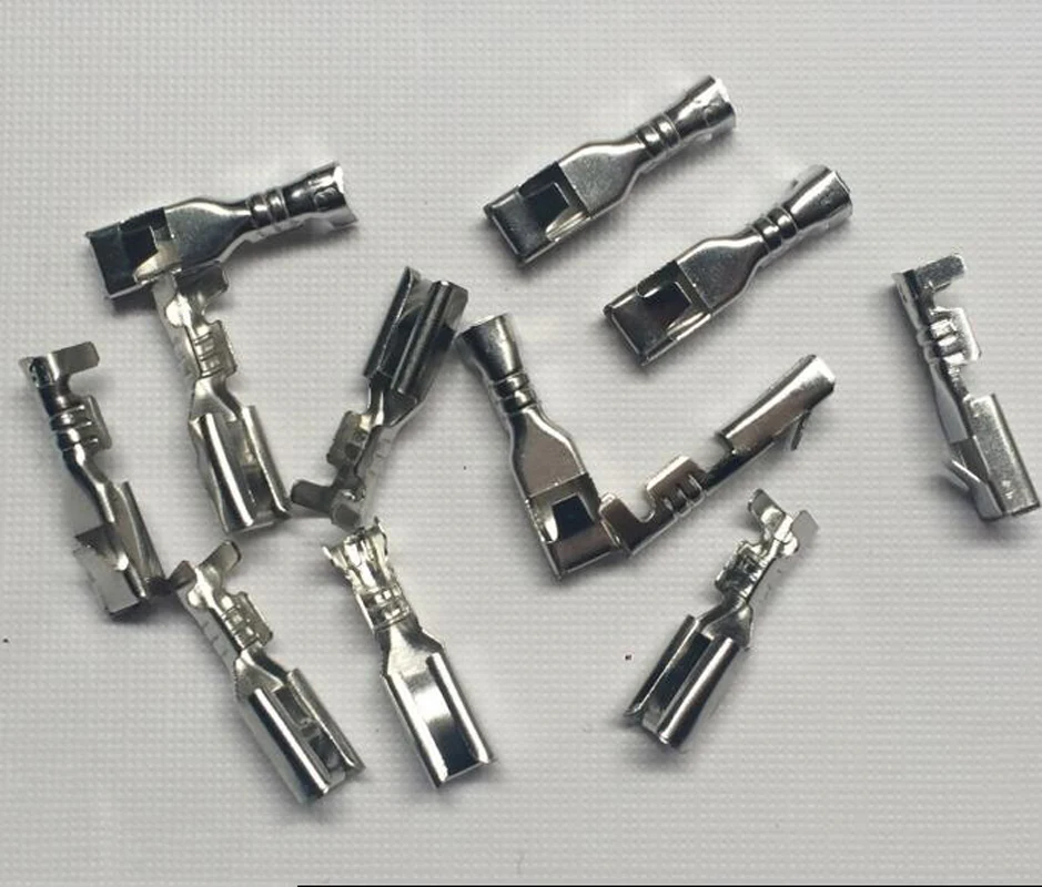 100Pcs 2.8 Square Plug Female Plug Connector Terminal Square Plug