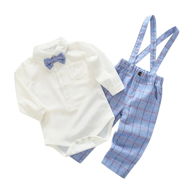 2pcs Boy Baby Set Bow Tie Summer New Lovely Newborn Boy Clothes Infant ...