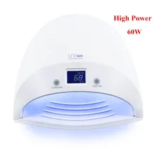 60 Вт УФ 3 плюс УФ светодиодный Сушилка для ногтей отверждения всех гелевых ламп сушка лака для ногтей с нижней 30 s/60 s/90 s таймер на выбор батареи