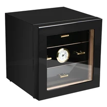 Многослойный прозрачный кедровый деревянный увлажняющий хьюмидор сигарный шкаф пианино краска коробка/хранение