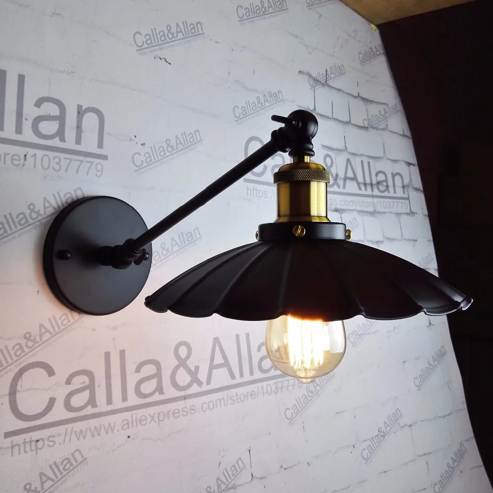 

Free shipping New Vintage Lotus leaf wall light RH loft l lamps for home decor cloth shop dinning room beside lights display