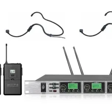 Bolymic 4 Каналы беспроводной микрофон UHF беспроводной 2 ручной и 2 микрофон гарнитуры Системы