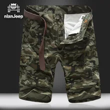 Nian Jeep брендовая одежда плюс размер 30-44 мужские короткие мужские шорты камуфляжные мужские s военные карго шорты 60
