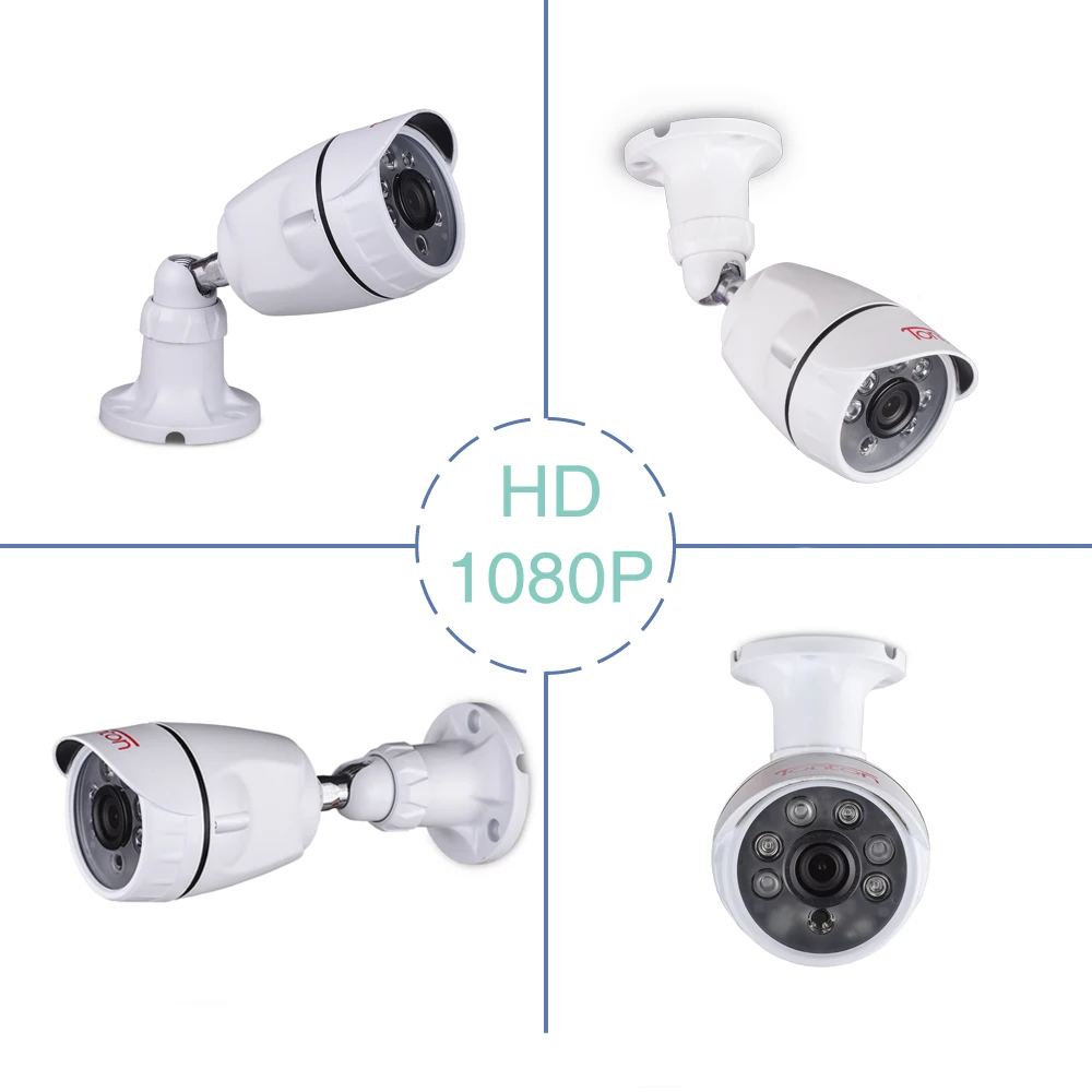 Tonton 8CH 1080P CCTV Security Camera System 4PCS Face Detection Night Vision Outdoor Day/Night DIY Kit Video Surveillance Set Tonton 8CH 1080P CCTV Security Camera System 4PCS Face Detection Night Vision Outdoor Day/Night DIY Kit Video Surveillance Set